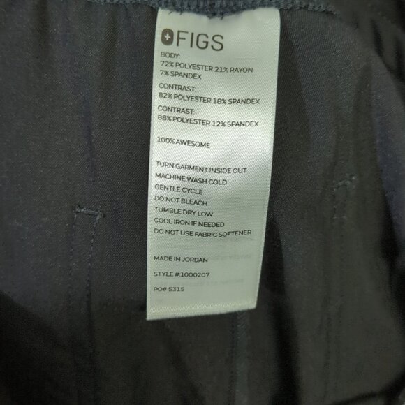 Figs Pants Women's S Black High Waisted Zamora Jogger Scrub - Picture 9 of 11